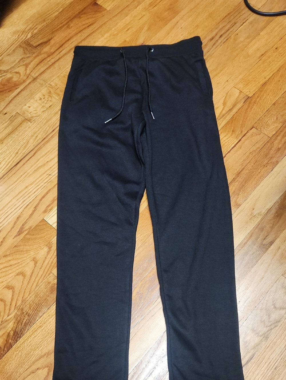 Boy's Black Drawstring Casual Pants
